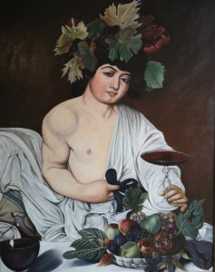 Caravaggio's Bacchus, by Peter Jamieson Sinclair