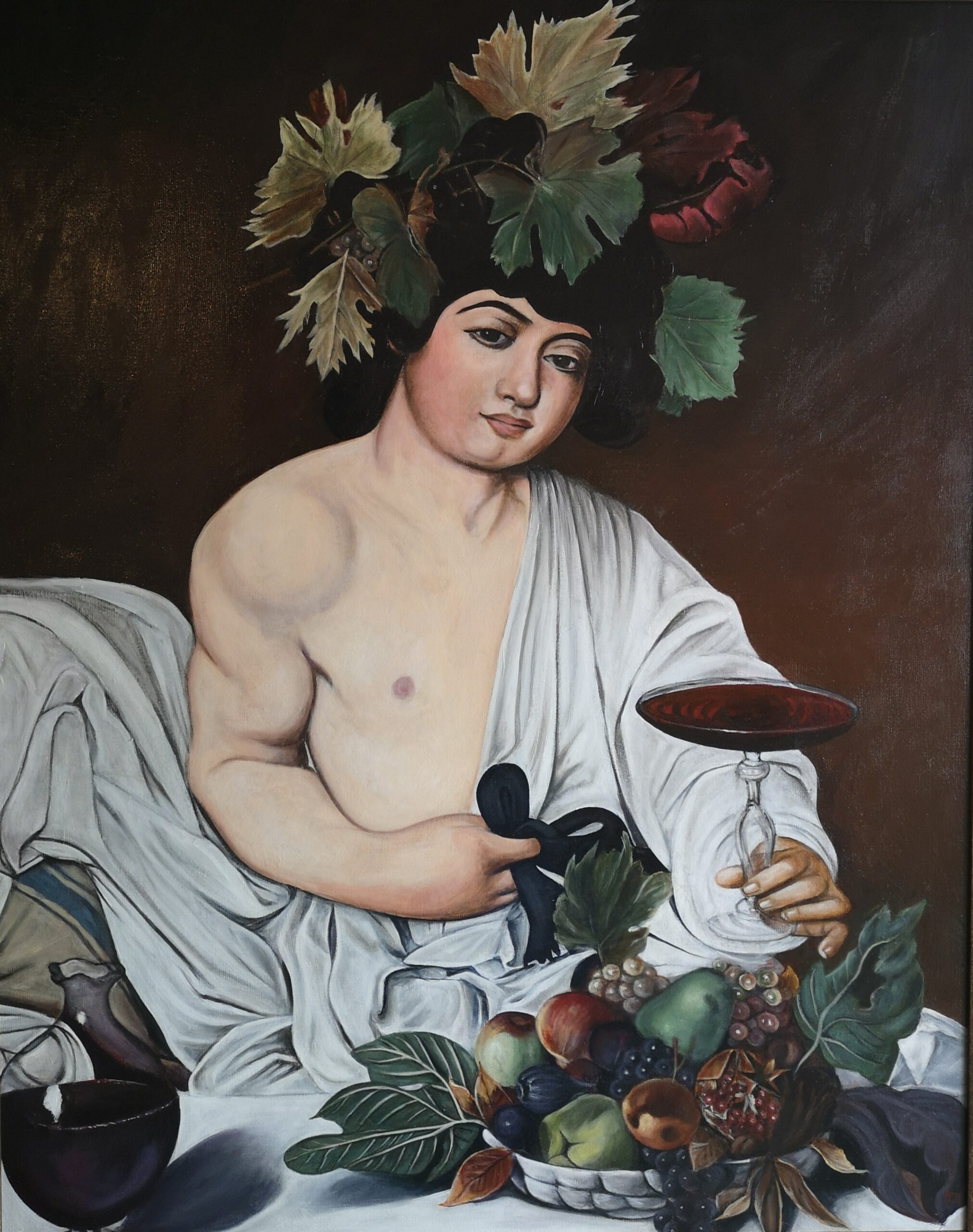 Caravaggio's Bacchus, by Peter Jamieson Sinclair